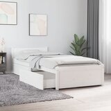 vidaXL Posteljni okvir s predali bel 75x190 cm 2FT6 Cene