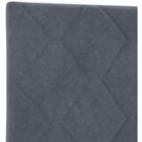 Krevet s box springom madracem i LED-om Tamnosiva 90 x 190 cm - Tamnosiva Jjedan Dizajn s rombovima | shoptok.hr