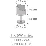 Dalber 76301 - LED dečija lampica SNOOPY 1xG4/4W/230V bela/crvena | Eponuda.com