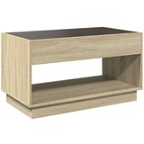 vidaXL Stolić s beskonačnim LED svjetlima boja hrasta 90x50x50 cm | shoptok.hr