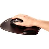 Fellowes Crystal Gel podloga za miško/počivalo za zapestje, črna | Shoptok.si
