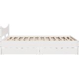  Okvir za krevet s ladicama bijela 140x190 cm od masivnog drva | shoptok.hr