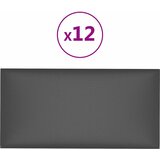  Zidna uzglavlja 12 pcs Sivi 60 x 30 cm tkanina | shoptok.hr