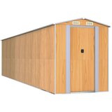 vidaXL vrtna lopa svetlo rjava 192x772x223 cm pocinkano jeklo | Shoptok.si