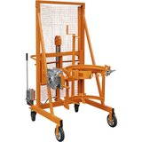 eurokraft pro Naprava za dviganje in nagibanje sodov Liftomat L/M, višina dviga 1100 mm, nosilnost 350 kg, rumeno oranžne barve | Shoptok.si