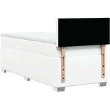 vidaXL Box spring postelja z vzmetnico bela 90x200 cm umetno usnje | Shoptok.si