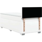 vidaXL Krevet s oprugama i madracem bijeli 90 x 200 cm od umjetne kože | shoptok.hr