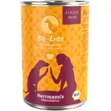 Varčno pakiranje Herrmann's Classic Bio-Menu 12 x 400 g - Bio raca z bio sladkim krompirjem