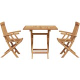 vidaXL 3-delni zložljivi vrtni bistro set iz solidnega akacijevega lesa | Shoptok.si