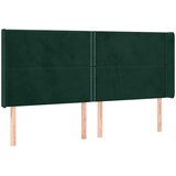  box spring s madracem LED tamnozeleni 200x200 cm baršun | shoptok.hr