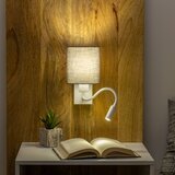  Brilagi - LED zidna lampa NUBILA 1xE27/25W/230V + LED/3W bela/antracit | Eponuda.com