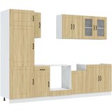  8-dijelni set kuhinjskih ormarića Kalmar konstruiranog drva | shoptok.hr