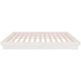  Okvir za krevet od masivnog drva bijeli 140 x 200 cm - Bijela 140 x 200 cm | shoptok.hr