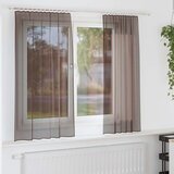Furnova Voile zavese z zavihkom Top 2 kosa rjava, (21917553) | Shoptok.si