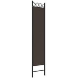 Sobna pregrada s 3 panela smeđa 120 x 200 cm od tkanine | shoptok.hr