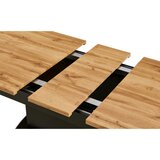 Livetastic klubska miza, črna, barve hrasta | Shoptok.si