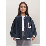 LC Waikiki Lcw Printed Girl's Thick College Jacket