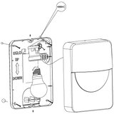 Eglo salvanesco spoljna zidna lampa/1, e27, 28w, ip44, pocinčani čelik/plastika/crna | Eponuda.com