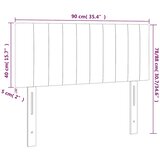  LED uzglavlje tamnoplavo 90x5x78/88 cm baršunasto | shoptok.hr