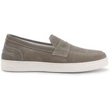 Duca di Morrone Slips on Enea - Suede Dove Gray Siva Cene