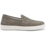 Duca di Morrone Slips on Enea - Suede Dove Gray Siva