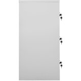  Ormarići s ključem 2 kom svjetlosivi/crveni 90x45x92,5 cm čelik | shoptok.hr