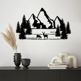 Wallity Zidna dekoracija Landscape 5, 40 x 70 cm, Crna | ePonuda.com