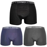 3-PACK enobarvne moške boksarice