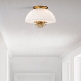  Quoizel STARING-3P-DG-OPAL-Luster na šipci STARING 3xE14/40W/230V pr.45,7cm zlatna | Eponuda.com