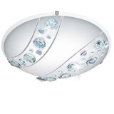 Eglo Nerini plafonjera/1, led, 16w, 1500lm, prom 315, bijela/kristali | shoptok.hr