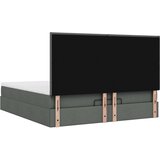 vidaXL Otomanski krevet s madracem tamnosivi 180x200cm od tkanine | shoptok.hr