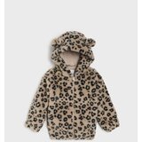 Sinsay Jakna od umjetnog krzna s kapuljačom i leopard uzorkom | shoptok.hr