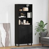 vidaXL Highboard Zidne s ladicama 2 pcs Crni hrast Konstruirano drvo | shoptok.hr