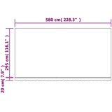 vidaXL Nadomestna tkanina za tendo rdeče in bele črte 6x3 m | Shoptok.si