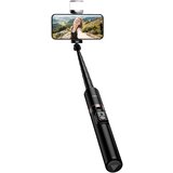 hoco. Selfie stick tronožac s bežičnim daljinskim upravljačem + LED svjetlom K34 crni | shoptok.hr