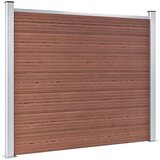 vidaXL Komplet ograjnih panelov WPC 872x146 cm rjav | Shoptok.si