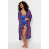 Trendyol Curve Plus Size Kimono & Kaftan - Multi-color - Animal print | shoptok.hr