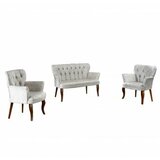 Atelier Del Sofa sofa i dve fotelje paris walnut wooden cream cene