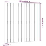  Stensko posteljno vzglavje sivo 82,5x3x90 cm trdna borovina, (20736521) | Shoptok.si