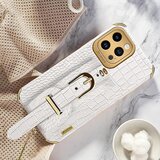 INORCO Zaščitna torbica s krokodiljo teksturo za iPhone 14 Pro Max, galvanizirana torbica za telefon s stojalom za ročni trak, (22035260) | Shoptok.si