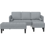  Set sofe s jastukom 2 pcs Svijetlo siva Poliester | Eponuda.com