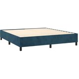  box spring s madracem LED tamnoplavi 160x200 cm baršun | shoptok.hr