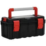 vidaXL Škatla za orodje črna in rdeča 55x28x26,5 cm