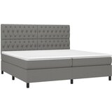  s oprugama i madracem tamnosivi 200 x 200 cm od tkanine | shoptok.hr