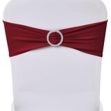  25 Bordo Rastezljivih Dekorativnih Traka za Stolice s Dijamantnom Kopčom | shoptok.hr