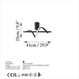  Črna LED stropna svetilka ø 7 cm Likma – | Shoptok.si