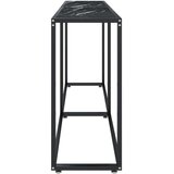 vidaXL Konzolni stol boja crnog mramora 180x35x75,5 cm kaljeno staklo | shoptok.hr