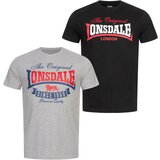 Lonsdale Men's t-shirt regular fit double pack Cene
