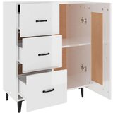  Komoda sjajna bijela 69 5x34x90 cm od konstruiranog drva | shoptok.hr