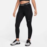 Nike Pro Mid-Rise 7/8 Women's Leggings, Black/Metallic Silver - L, (20850213) Cene